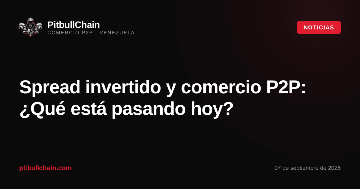 Spread invertido y comercio P2P: ¿Qué está pasando hoy?