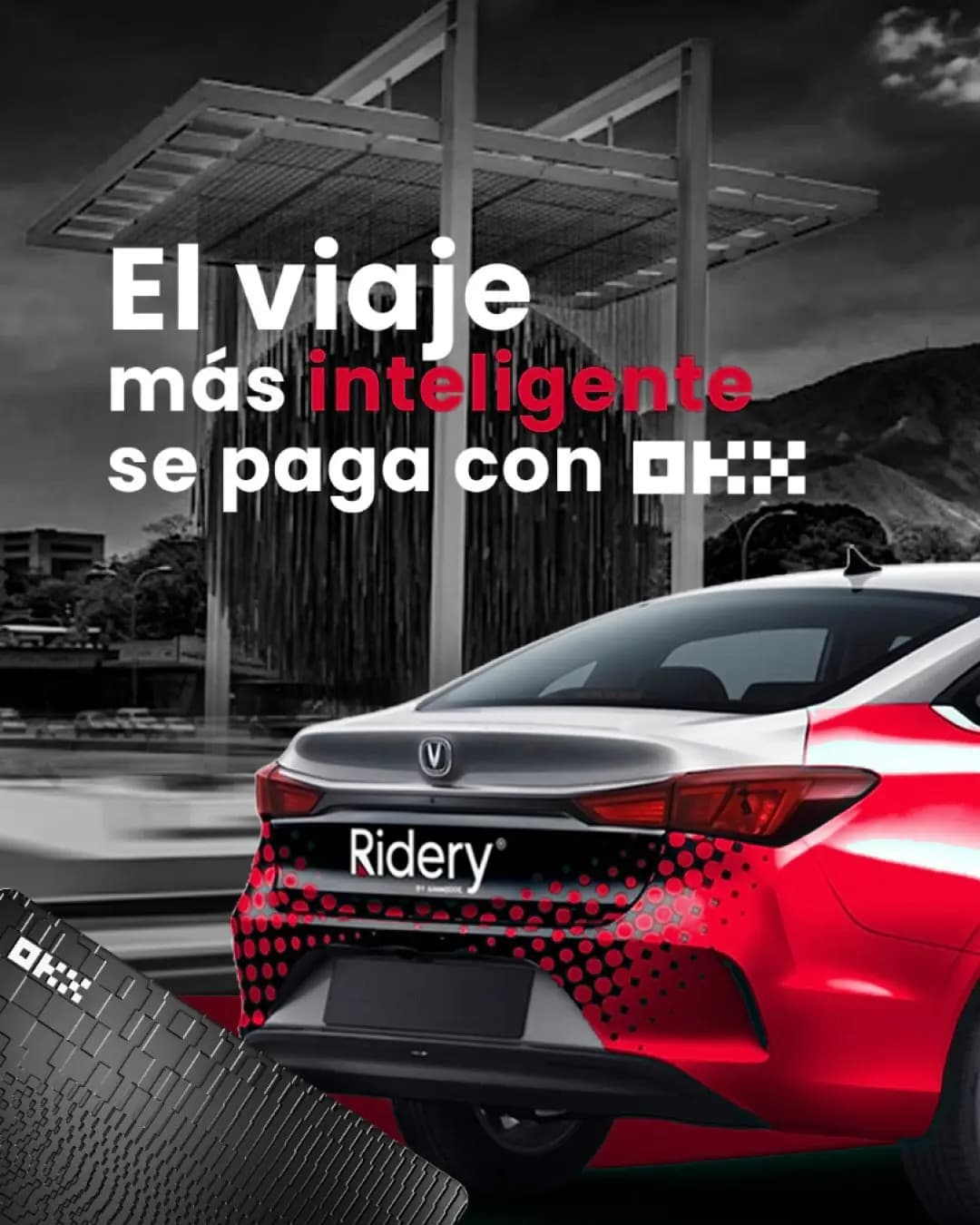 El viaje más inteligente se paga con OKX: auto Ridery y OKX Card