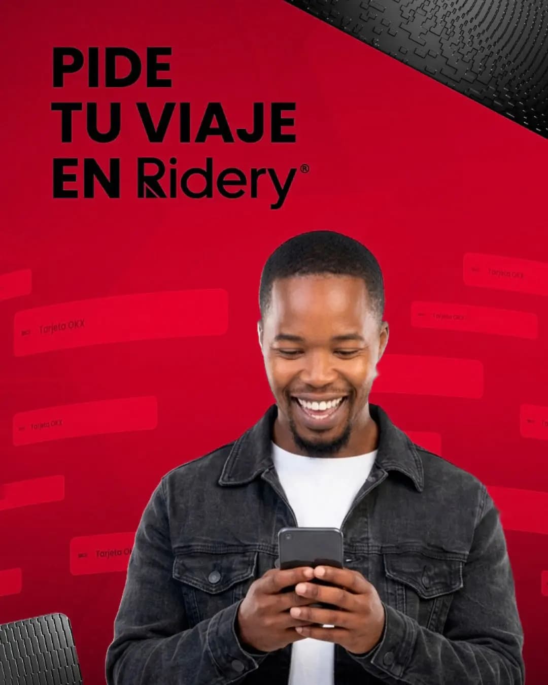 Pide tu viaje en Ridery