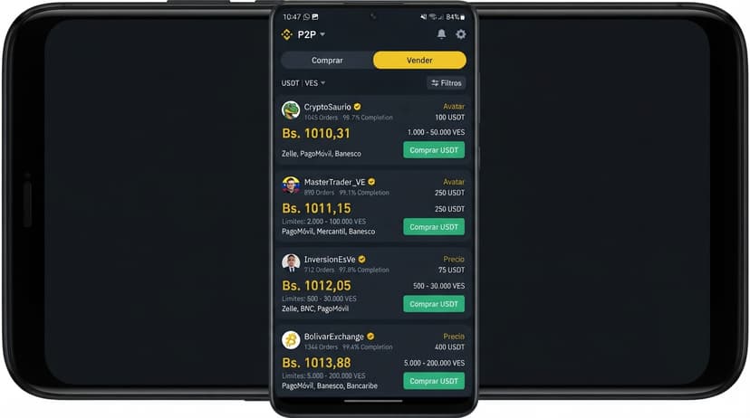 Análisis de prima y spread en el comercio P2P de USDT frente al BCV