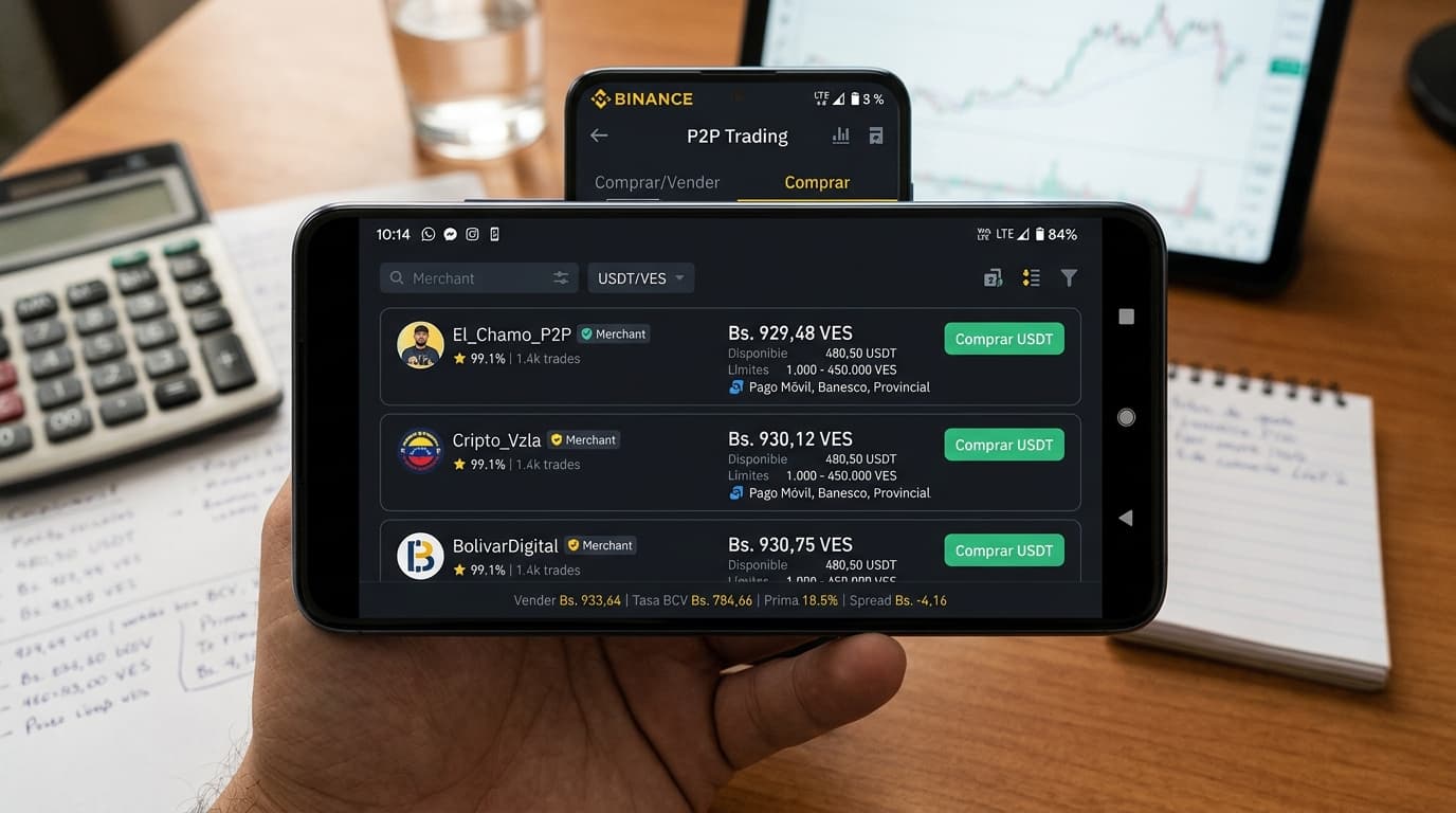 Auditoría de spread y cambio seguro de USDT a bolívares: Guía P2P