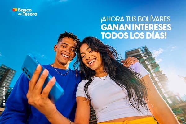 Banco del Tesoro paga 44% anual: ¿le gana al USDT en el P2P?
