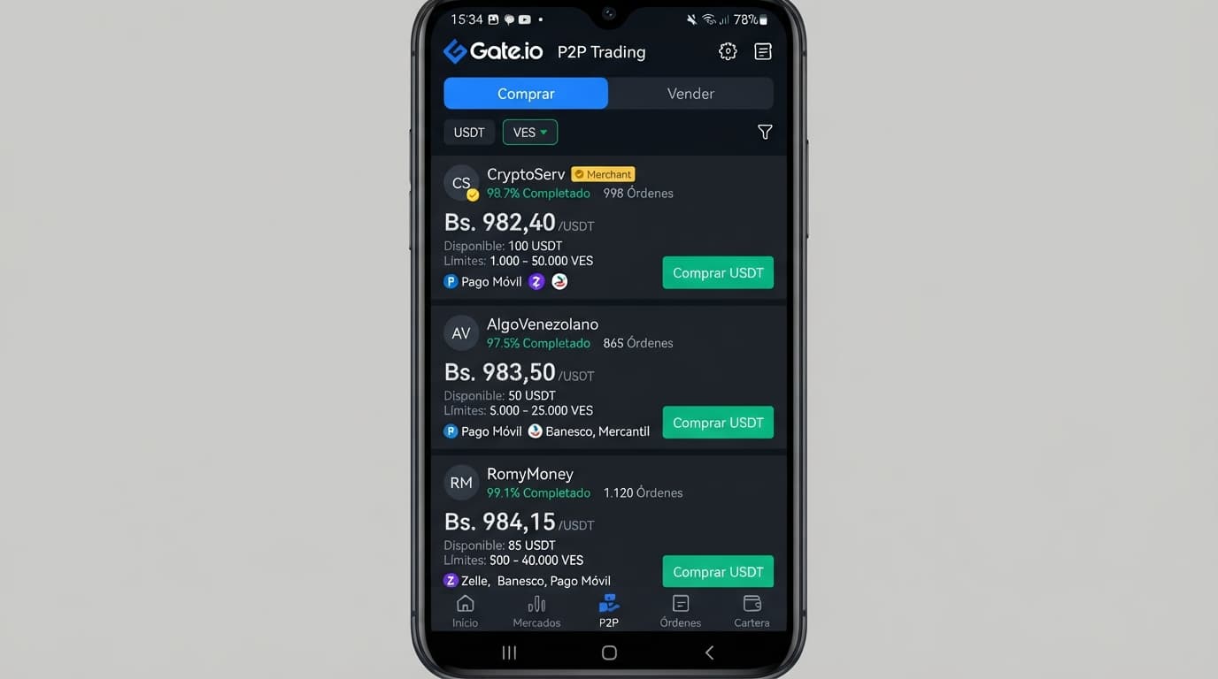 Binance, Bybit y MEXC: comparativa de liquidez y spreads P2P en bolívares