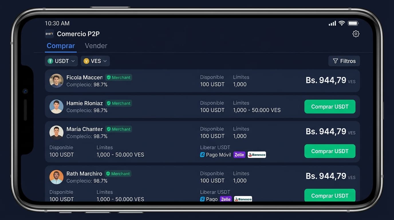Binance P2P: precios, liquidez y métodos de pago en Venezuela