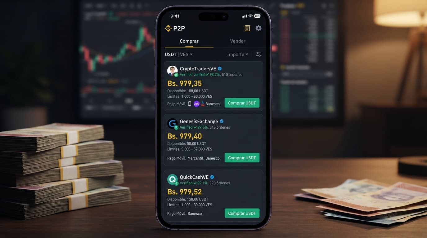 Binance vs Bybit en el P2P venezolano: USDT, bancos y spread real