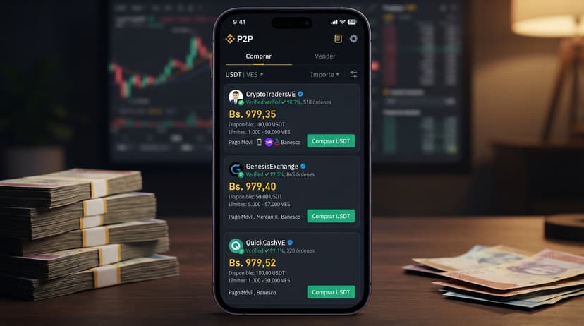 Binance vs Bybit en el P2P venezolano: USDT, bancos y spread real