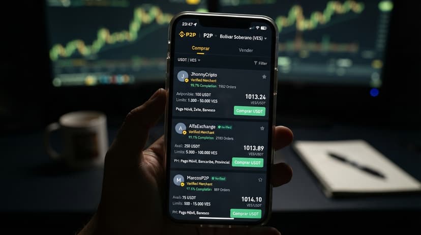 Binance y Bybit concentran el order book P2P en bolívares al 14-Oct