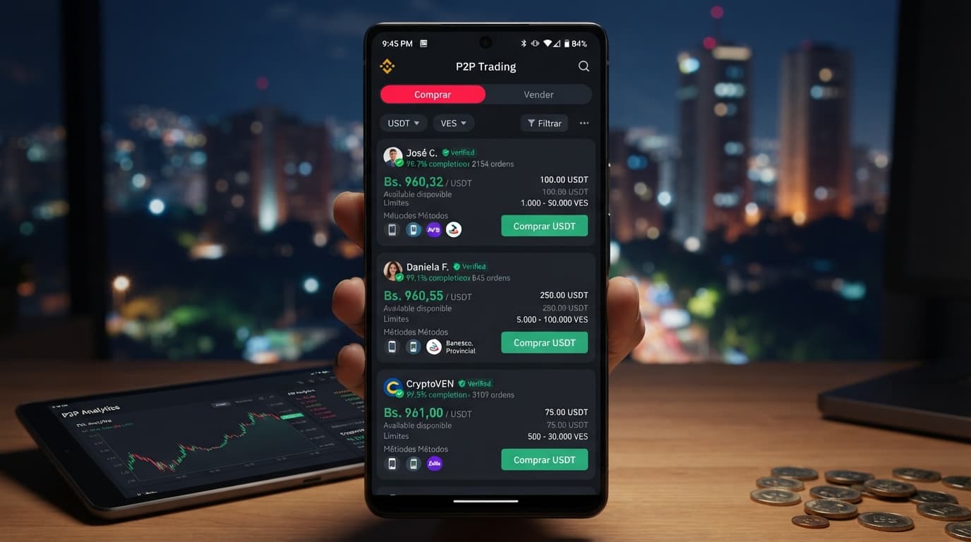 Brecha de 3,42% entre Binance y OKX: qué cambia en el P2P venezolano