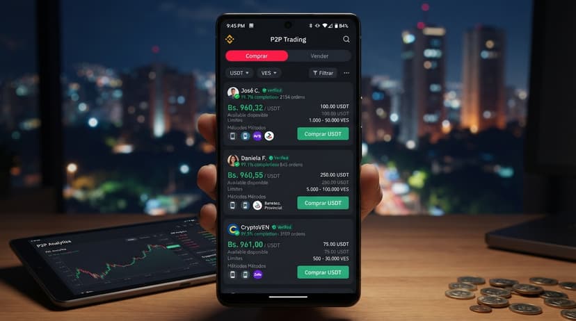 Brecha de 3,42% entre Binance y OKX: qué cambia en el P2P venezolano