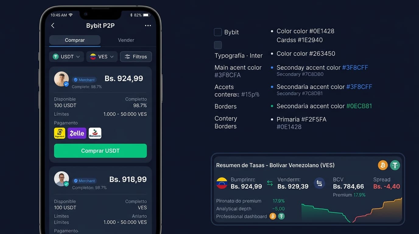 Brecha del USDT P2P supera el 19% frente a la tasa del BCV en Venezuela