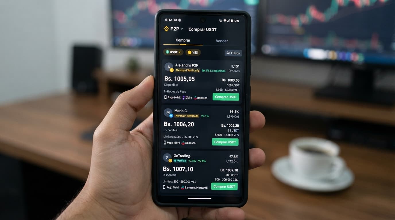 Comercio P2P de USDT: Análisis de prima de 12.77% y liquidez bancaria