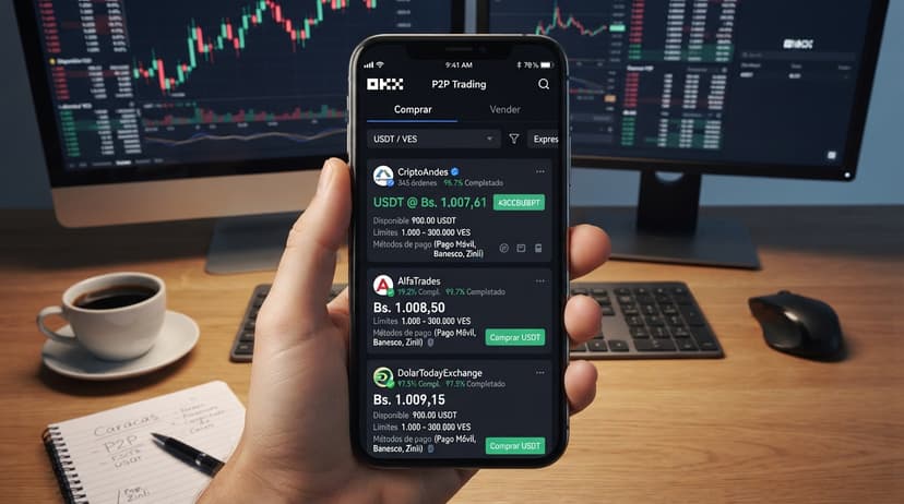 Comercio P2P en Venezuela: comparativa de precios y spread entre exchanges