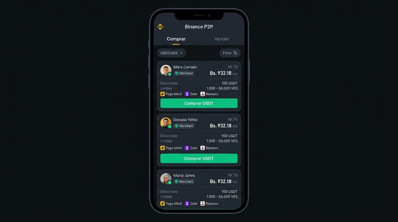 Cómo auditar el libro P2P y calcular el spread de USDT a VES por banco