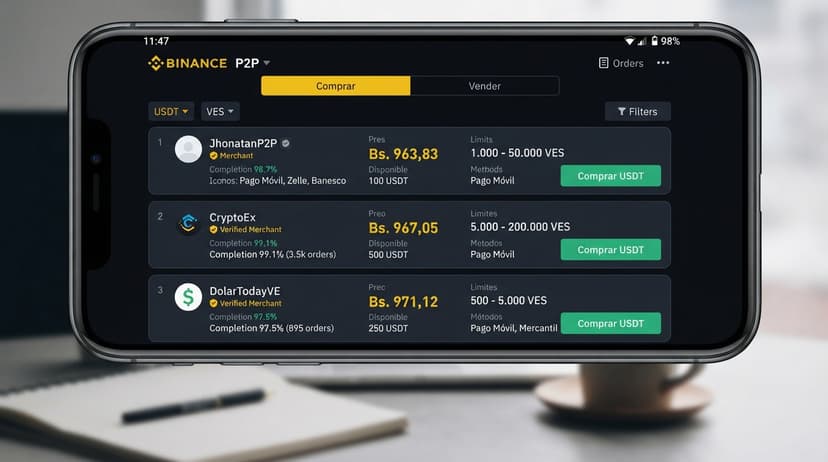 Cómo auditar el order book P2P de USDT/VES en 5 pasos antes de pagar