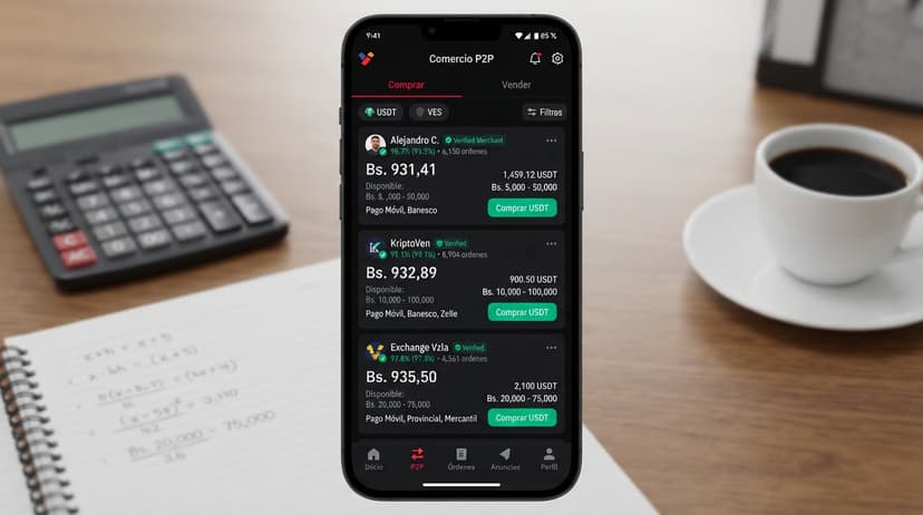 Cómo calcular el spread y comisiones en el comercio P2P de USDT en Venezuela