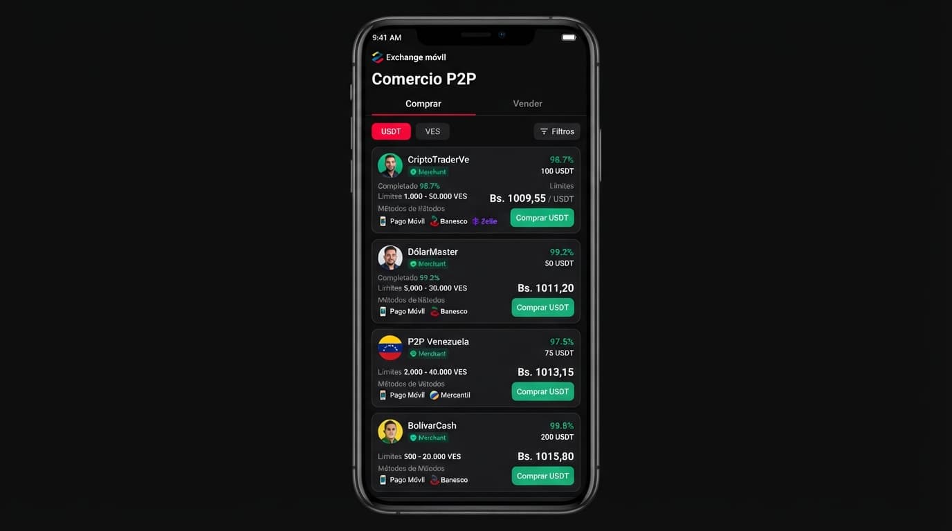Cómo interpretar el spread y la prima en el comercio P2P de USDT en Venezuela