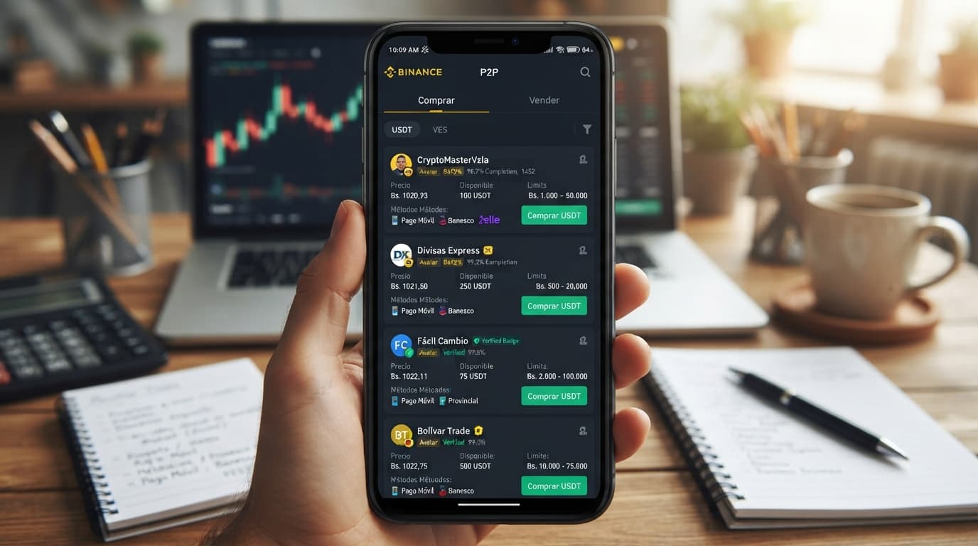 Cómo leer el mercado P2P de USDT en Venezuela: spread, prima y profundidad