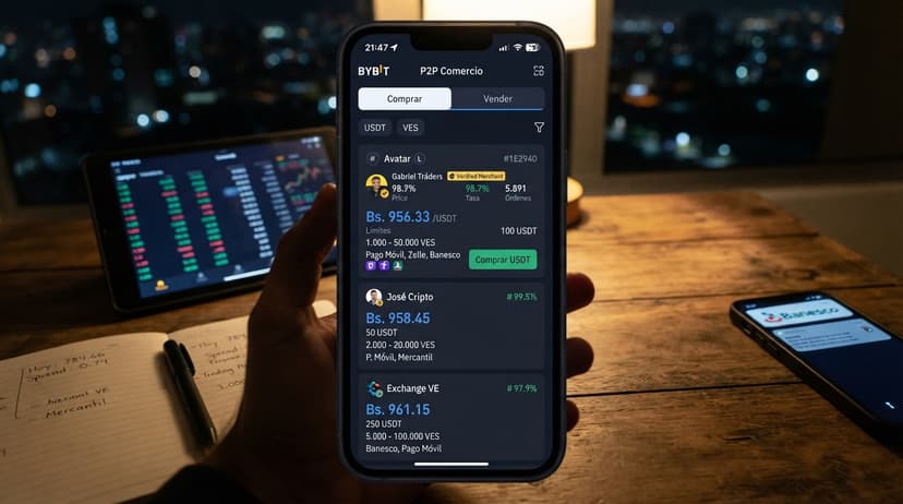 Cómo leer el order book P2P de USDT/VES paso a paso, sin errores