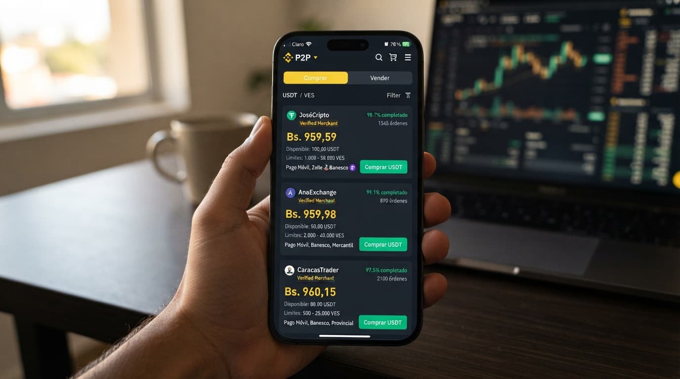 Cómo leer el order book P2P de USDT/VES: spread, profundidad y liquidez