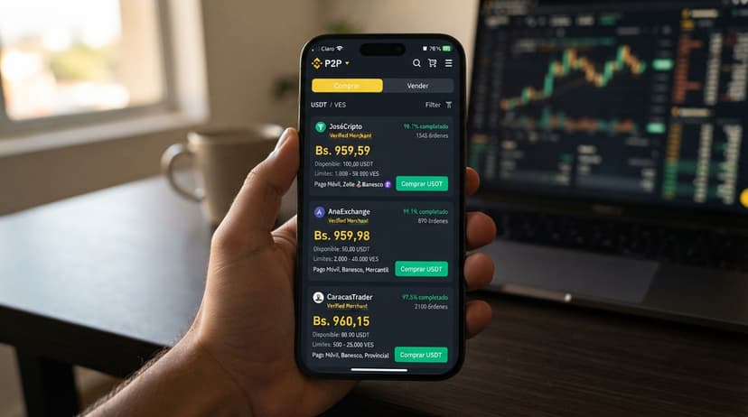 Cómo leer el order book P2P de USDT/VES: spread, profundidad y liquidez