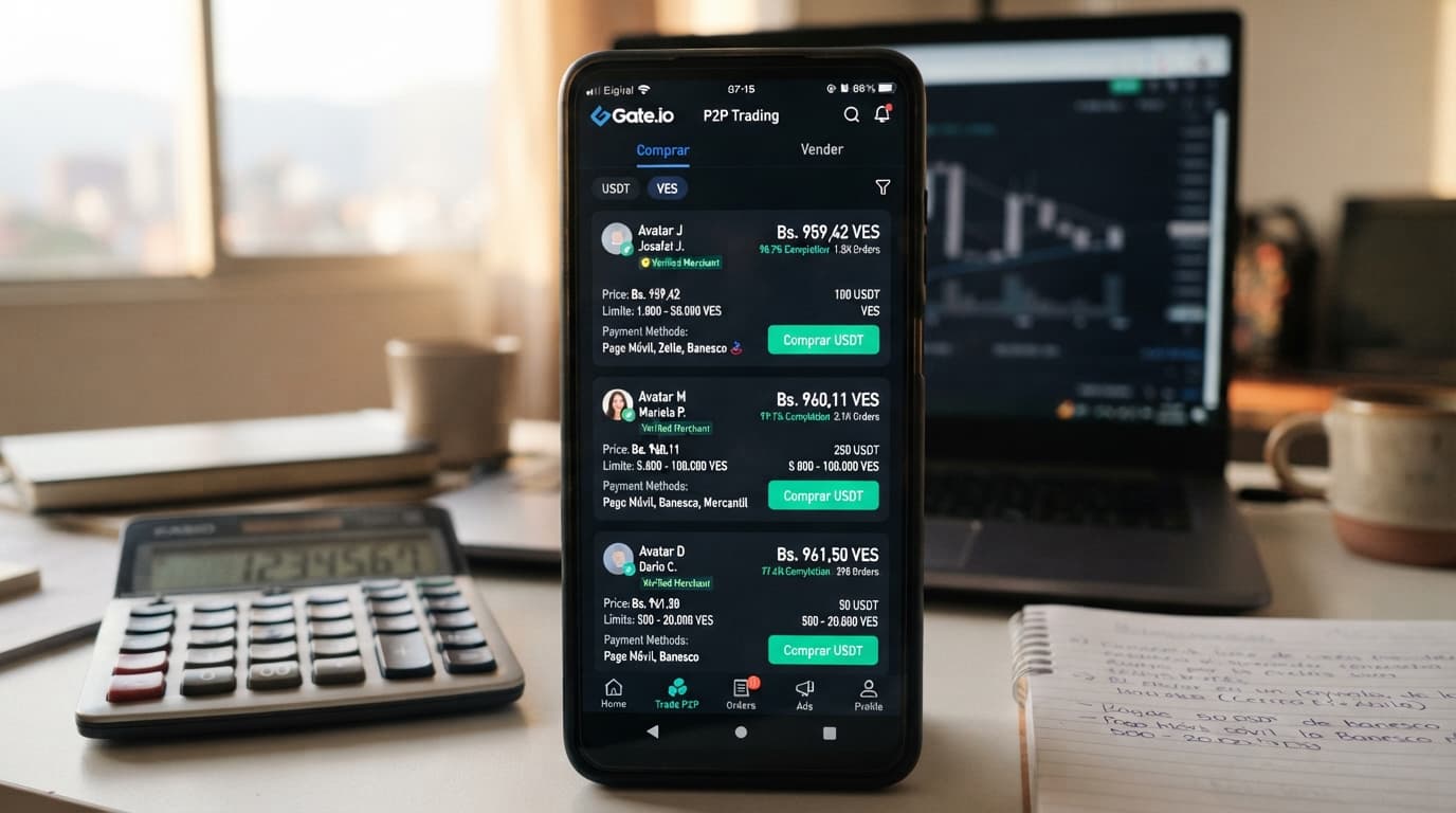 Cómo leer el order book P2P de USDT/VES y comparar el spread por banco