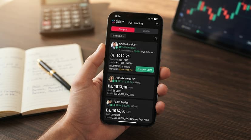 Cómo leer el order book P2P en Venezuela: profundidad, desbalance y spread