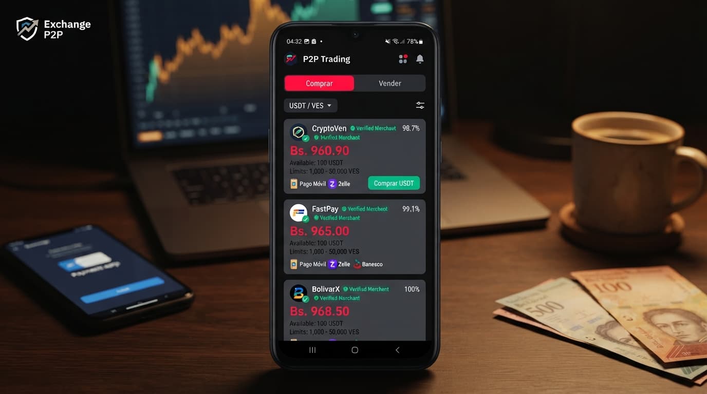 Cómo leer el order book P2P y calcular tu costo real en USDT