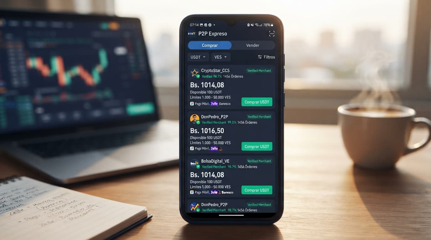 Cómo leer el order book P2P y comparar bancos antes de comprar USDT