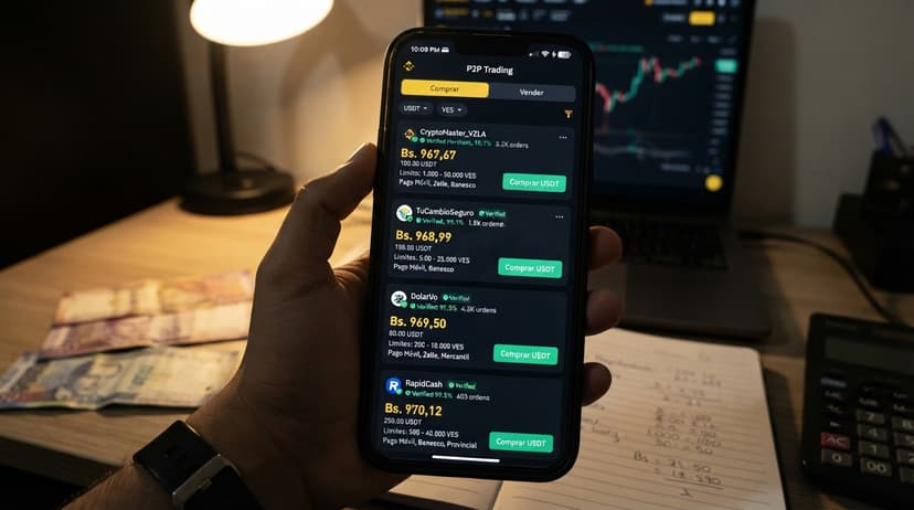Cómo leer los tres precios del P2P: BCV, USDT y spread
