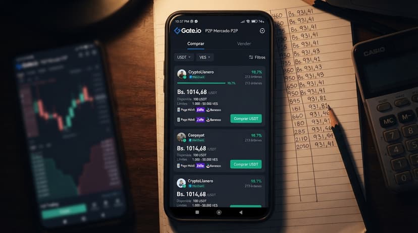 Cómo leer un order book P2P de USDT/VES: spread, profundidad y bancos