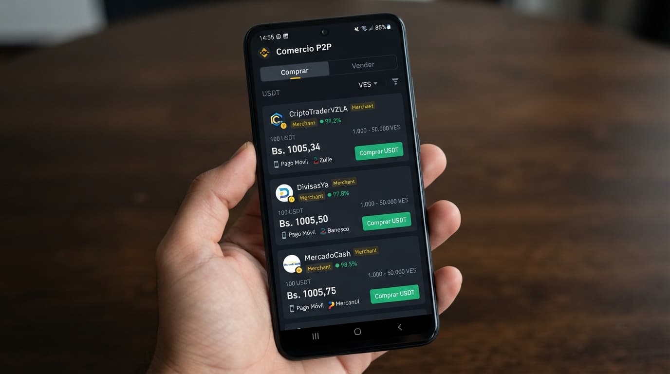 Cómo leer un order book P2P de USDT/VES: spread, profundidad y prima