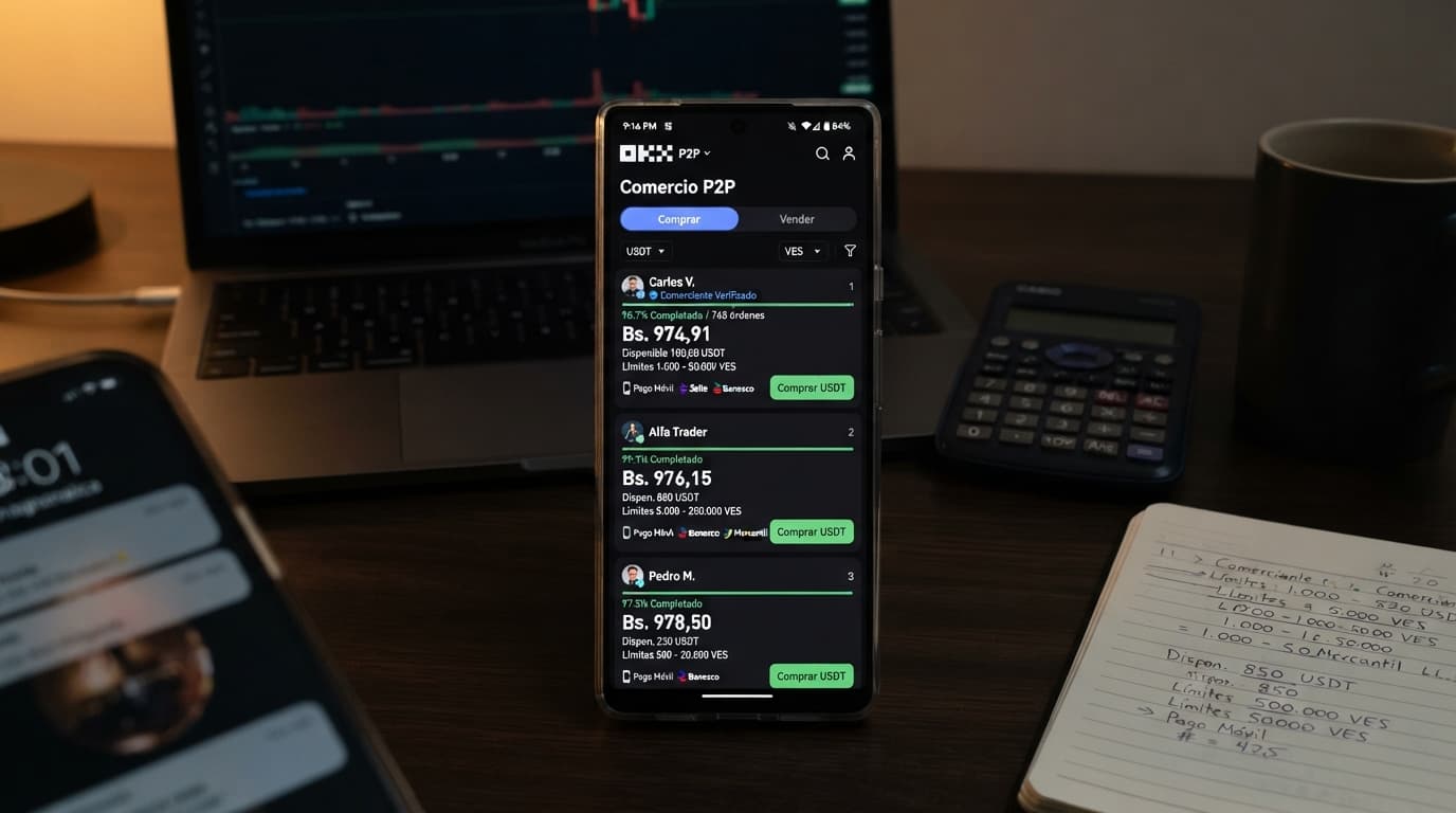 Cómo leer un order book P2P en Venezuela: spread, profundidad y desbalance