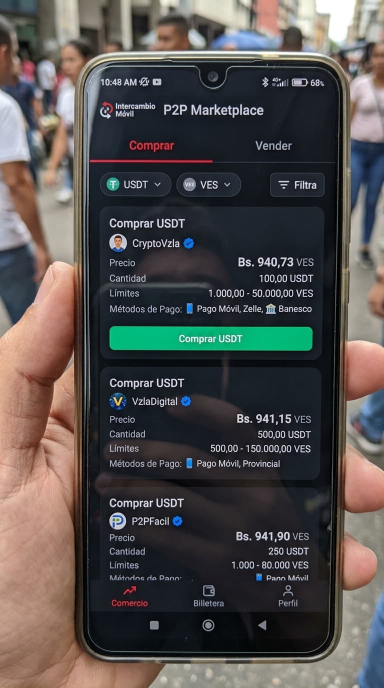 Diferencia de precios P2P entre Bybit y OKX alcanza 3.84% en Venezuela