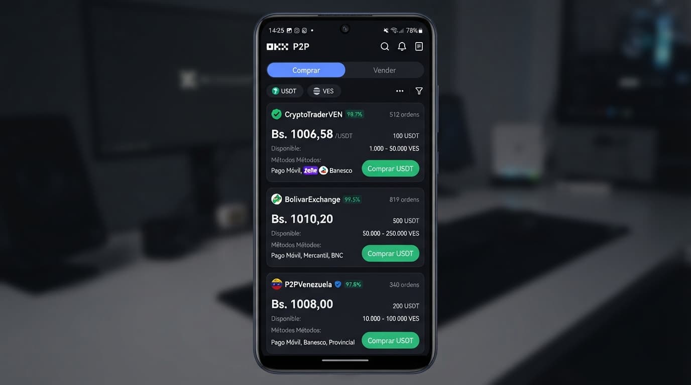 Dólar BCV en 883,39 Bs y su impacto en la prima del comercio P2P de USDT