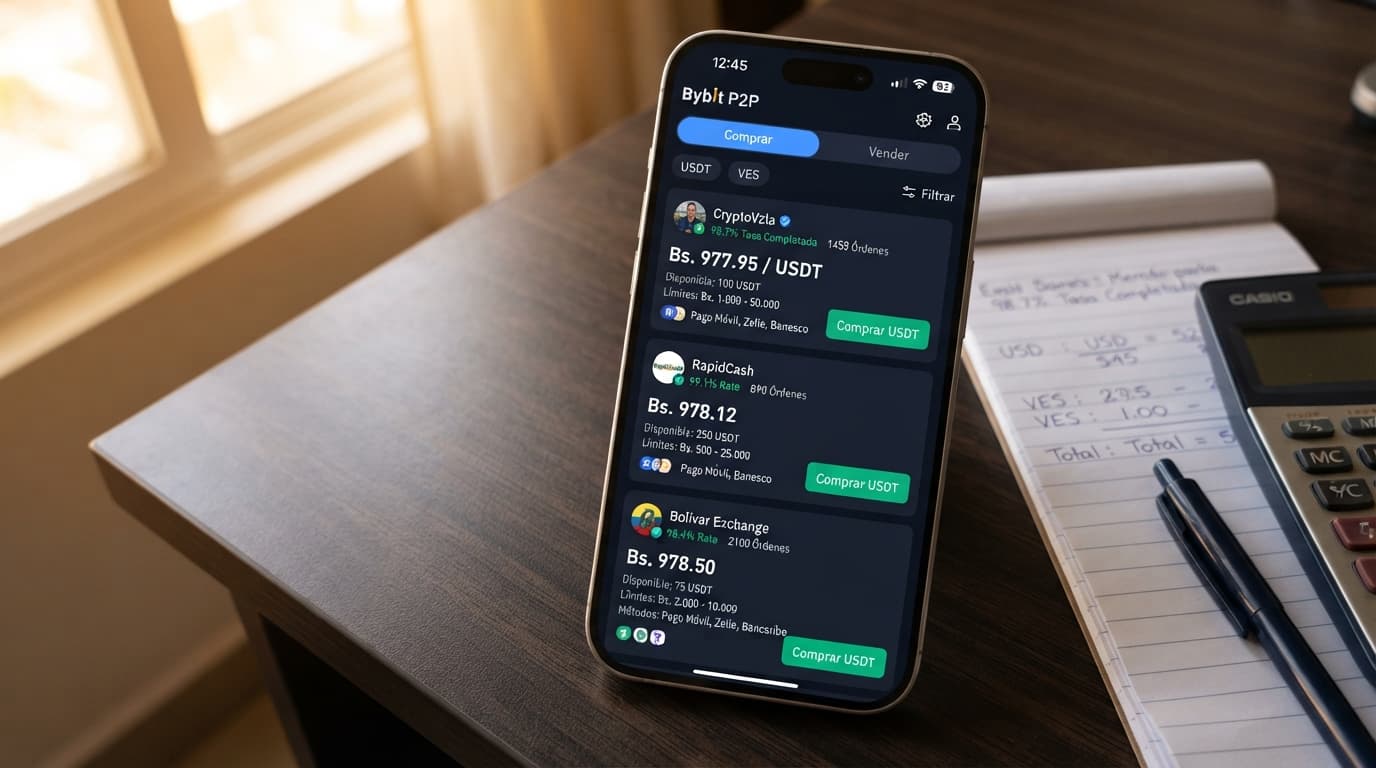 Dos spreads en un mismo día: cómo leer el order book P2P en Venezuela