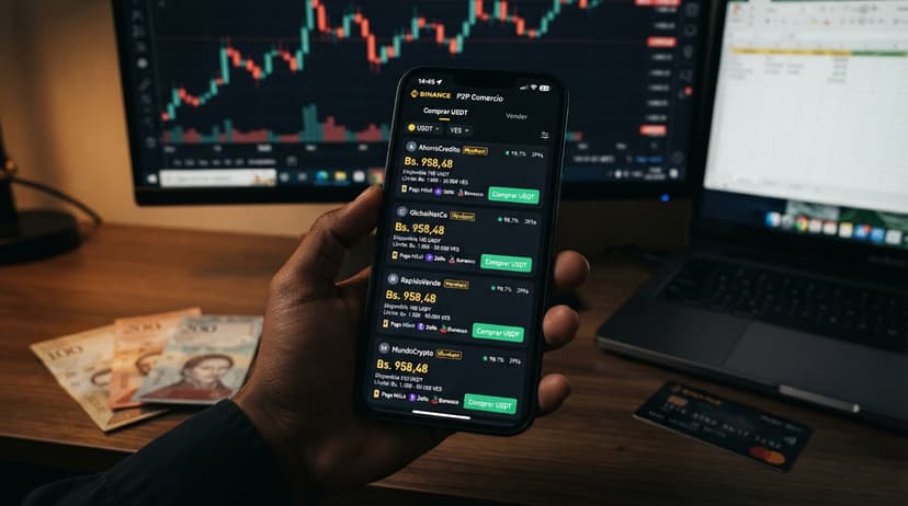 El costo real de pasar bolívares a USDT: el spread P2P va de 0,68% a 6,17%