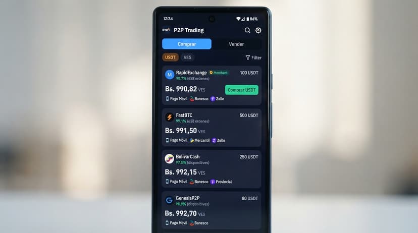El spread que ves no es el que pagas: profundidad real del USDT/VES