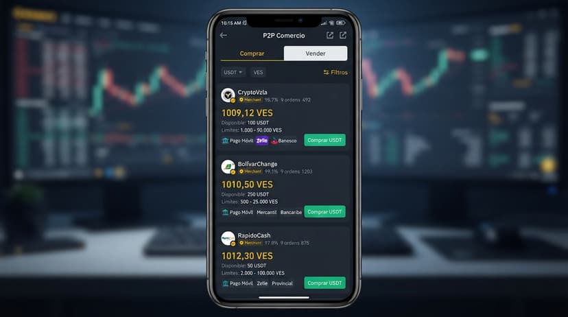Liquidez y spreads en el comercio P2P venezolano frente a la tasa BCV