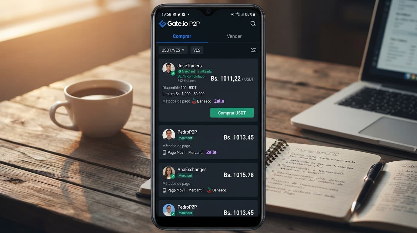 Order book P2P: cómo verificar banco y contraparte antes de comprar USDT