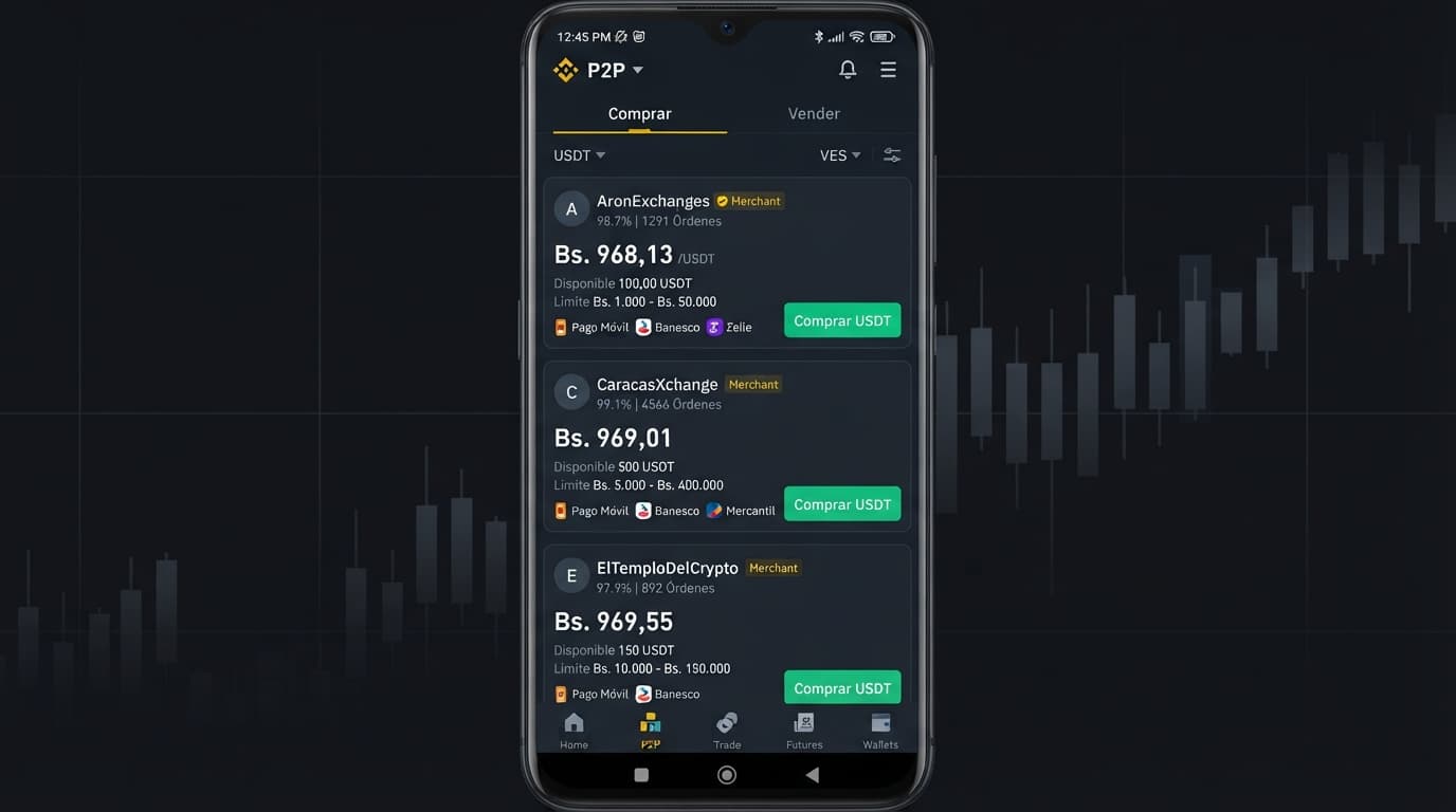 Order book P2P del USDT en Venezuela: spread, prima y liquidez, paso a paso