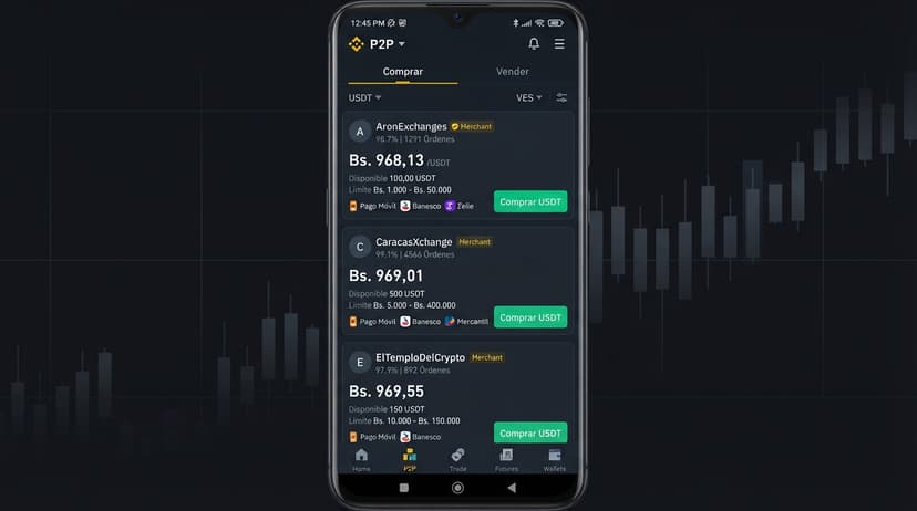 Order book P2P del USDT en Venezuela: spread, prima y liquidez, paso a paso