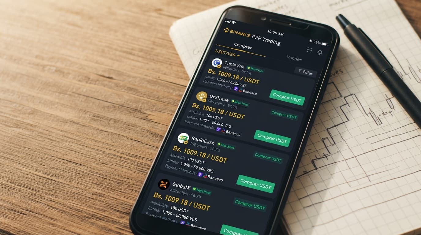 Order book P2P del USDT: spread, profundidad y desequilibrio
