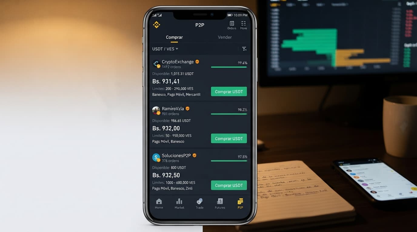 Order book P2P y comparador de bancos: checklist antes de operar USDT