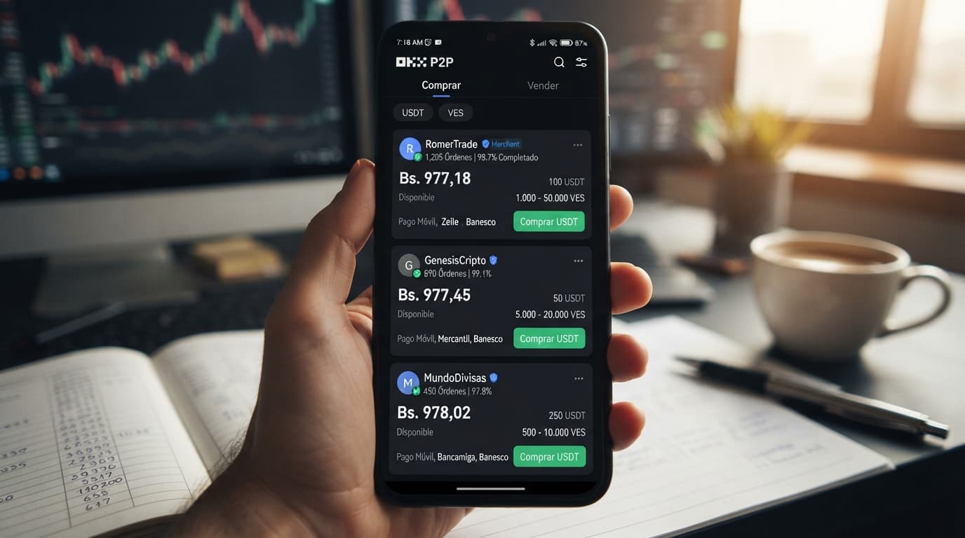 Por qué la prima del USDT P2P se mantiene sobre 12% tras el ajuste del BCV
