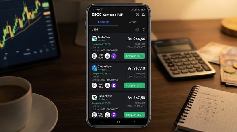 Prima del USDT P2P frente al BCV: 12,94% y cómo se reparte el spread de 2,39%