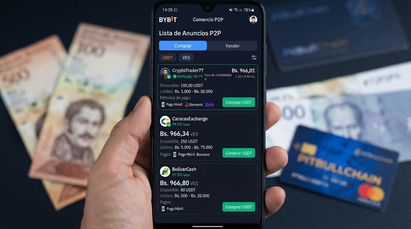 Prima del USDT sobre el dólar BCV: guía para operar P2P en Venezuela