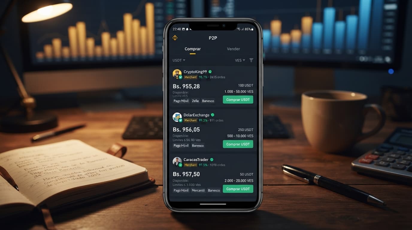 Prima USDT/BCV baja a 12,44% pero el spread entre exchanges llega a 4,67%