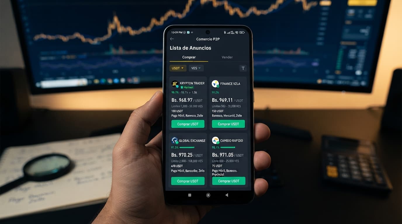 Profundidad real del USDT/VES: cuánto cuesta mover 100, 1.000 y 5.000 USDT