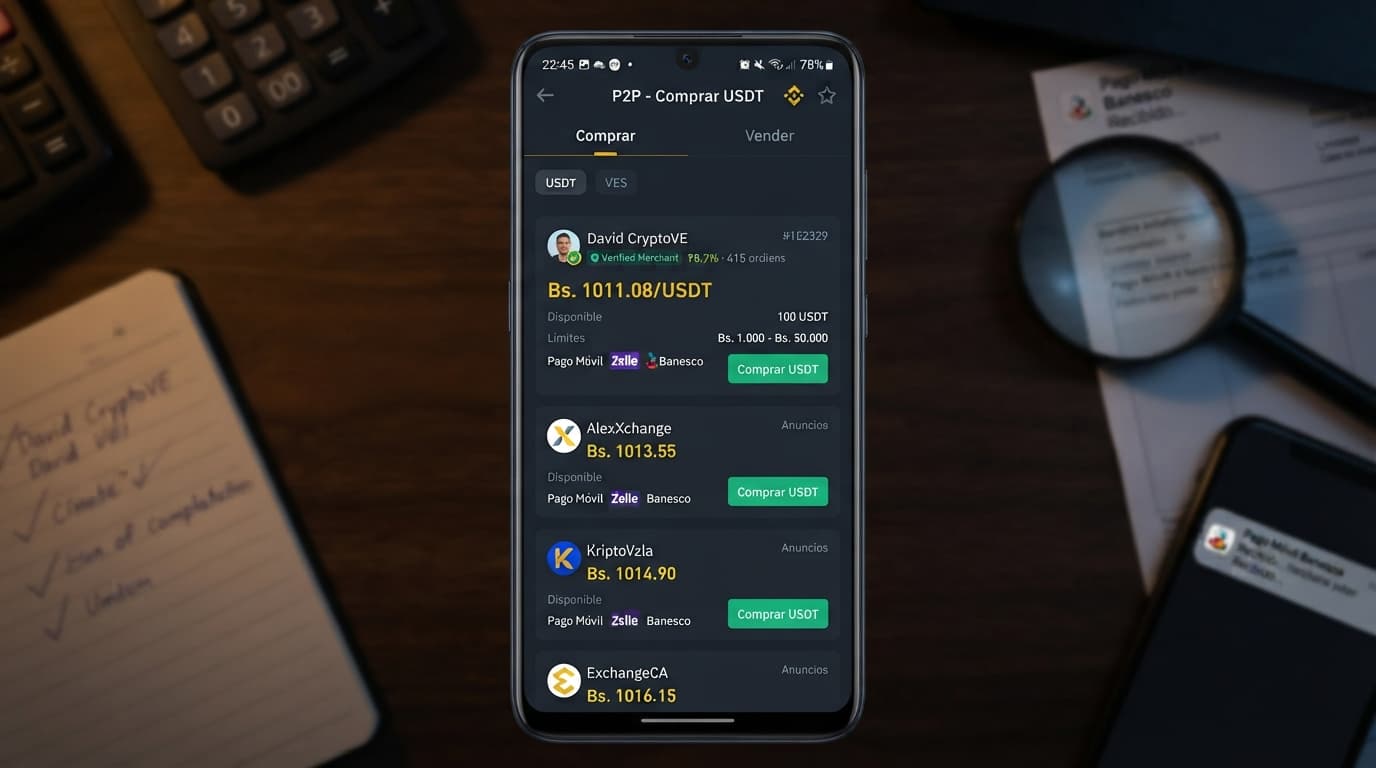 Protocolo de 5 pasos para verificar contraparte y pago P2P antes de liberar