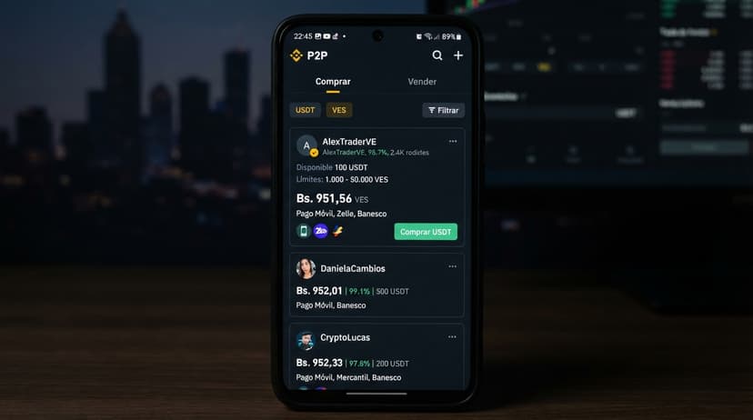 Radar 2,66% vs. order book 0,05%: qué mide cada spread en USDT/VES